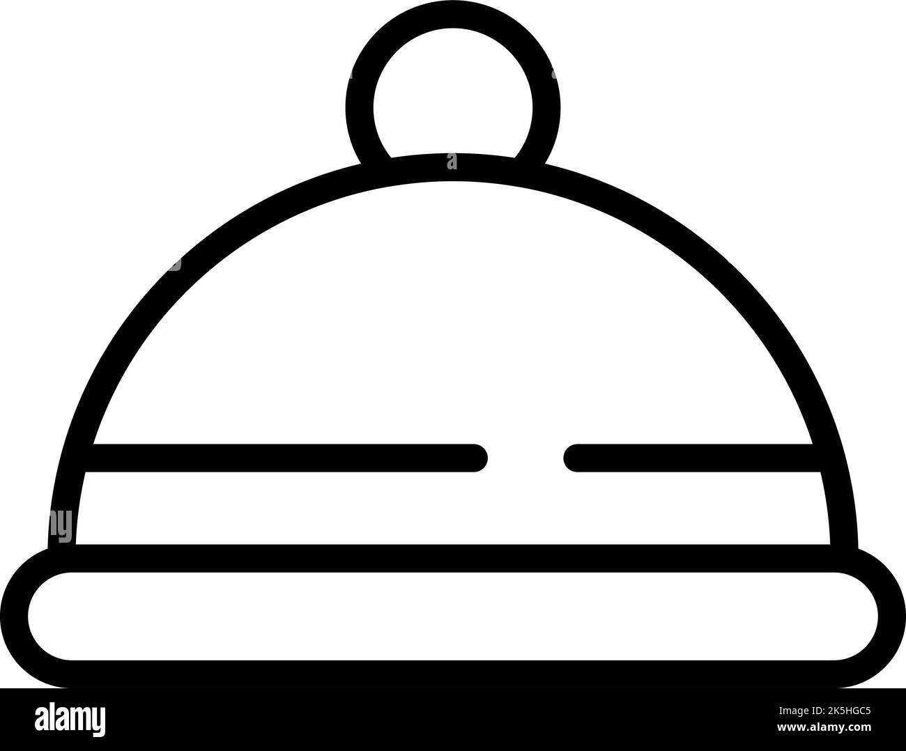 Konturenvektor für das Symbol der Lebensmittelablage. Kaffee im Bett. Morgengetränk Stock Vektor