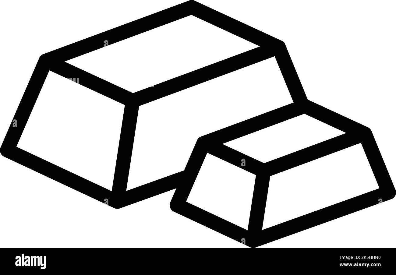Vektorgrafik für die Symbolumrandung des Käsestückes. Geschmolzene Lebensmittel. Kochgeschirr Stock Vektor