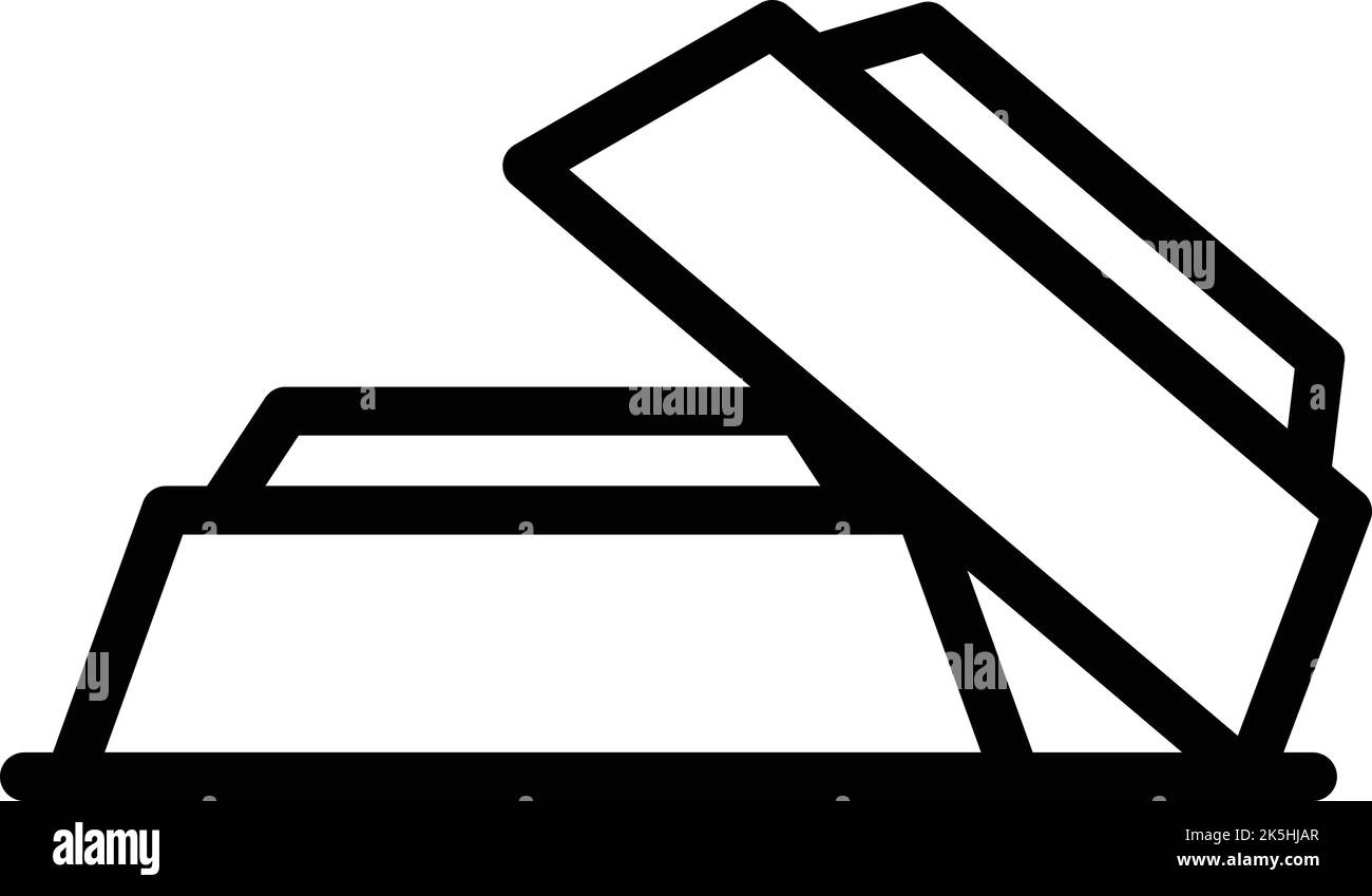 Konturvektor für Fondue-Schüssel-Symbol. Käsedip. Schmelzen Sie das Kochen Stock Vektor