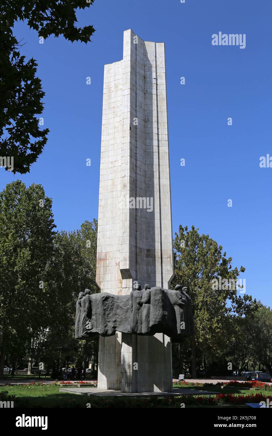 Friendship Monument, Chui Avenue, Bishkek, Bishkek City Region, Kirgisistan, Zentralasien Stockfoto