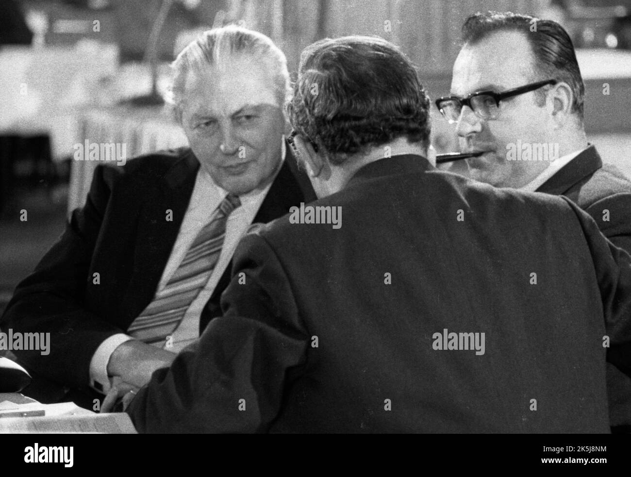 Der Parteitag der Christlich Demokratischen Union Deutschlands (CDU) 18. fand am 25. Januar 1971 in Düsseldorf statt. Rainer Barzel, Helmut Kohl Stockfoto