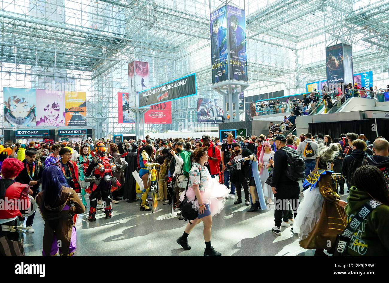 New York, USA. 8. Okt 2022. 10/0802022 New York City, NY Comic Con New York City, gehalten im Jacob Javitz Center in New York City, Samstag, 8. Oktober 2022. Foto von Jennifer Graylock-Alamy News Stockfoto