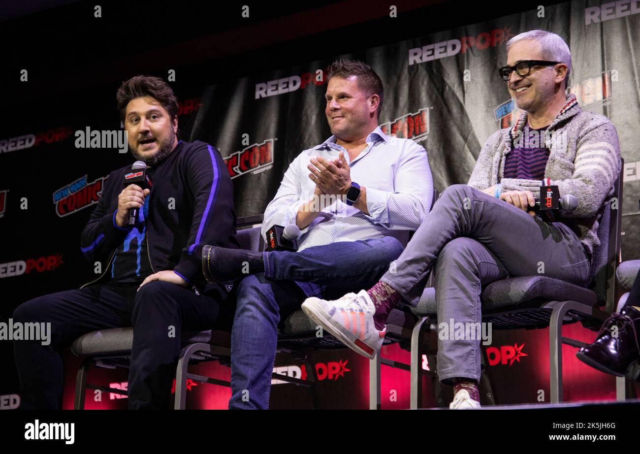 New York, USA. 08. Oktober 2022. Cast-Mitglieder von Paramount Plus's Syar Trek Picard-Panel am NYCC. Veronica Bruno/Alamy Stockfoto