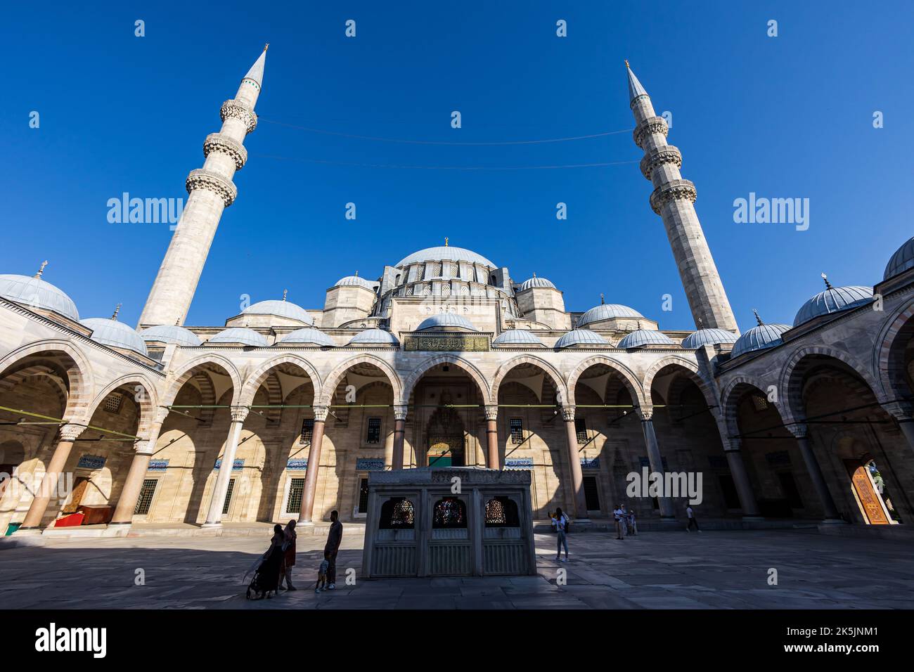 Suleymaniye Moschee, ein ruhiger und ruhiger Ort in Istanbul Stockfoto