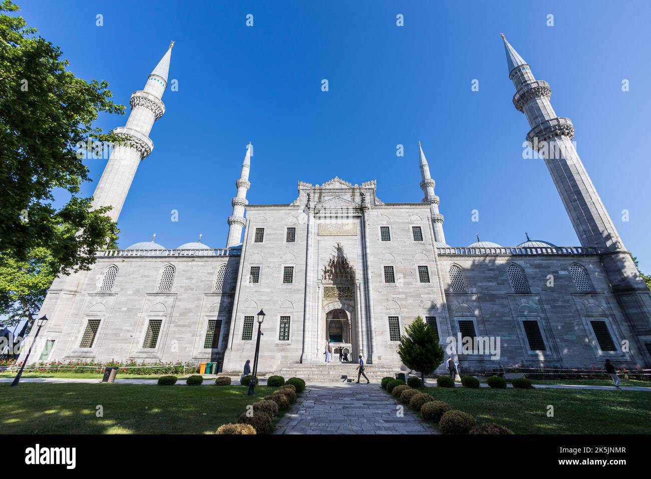 Suleymaniye Moschee, ein ruhiger und ruhiger Ort in Istanbul Stockfoto