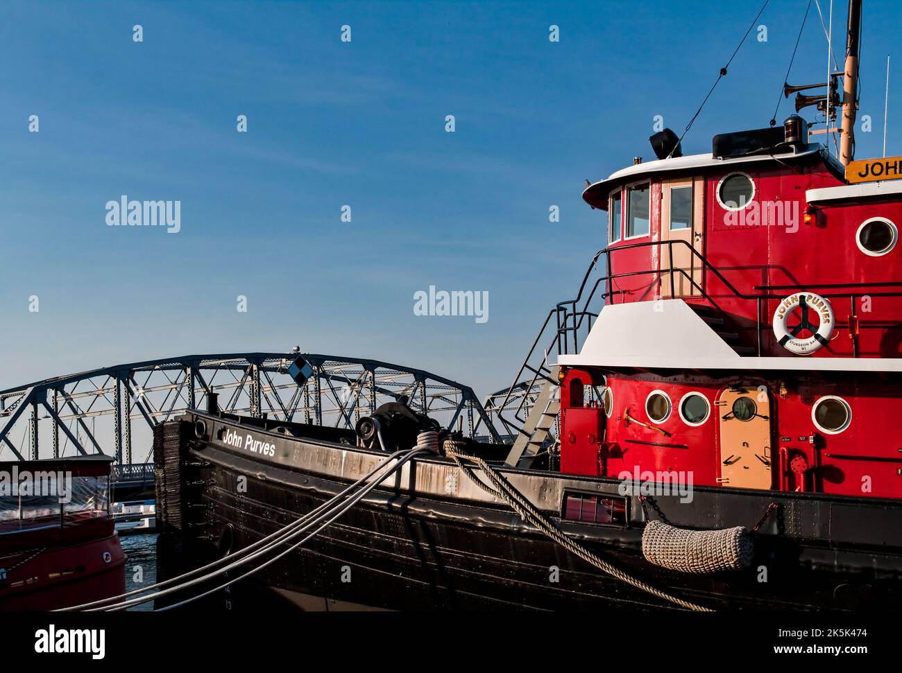 The Big Red Tugboat, Door County Maritime Museum, Sturgeon Bay, Wisconsin, USA Stockfoto