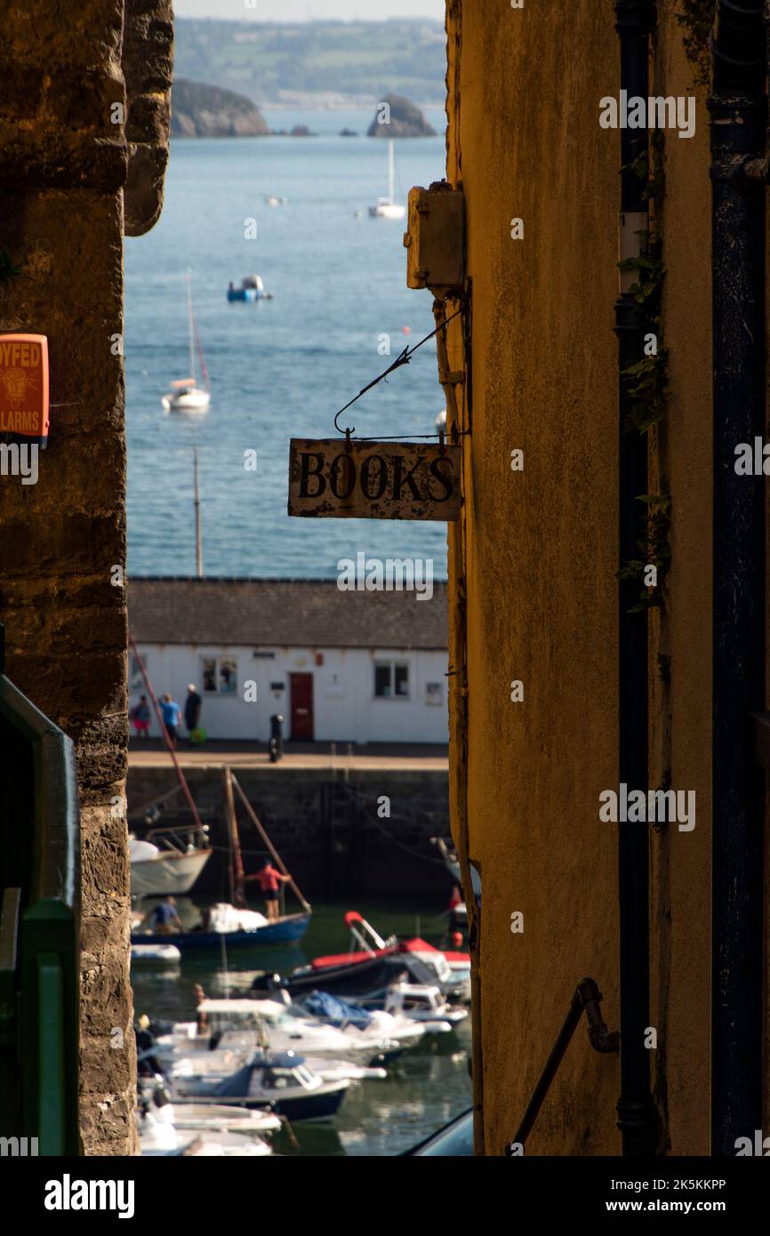 Architektur & Aussicht auf Tenby, in West Wales Stockfoto