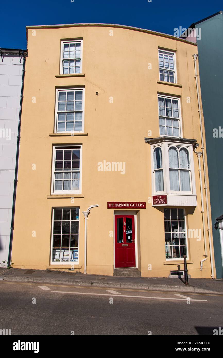 Architektur & Aussicht auf Tenby, in West Wales Stockfoto