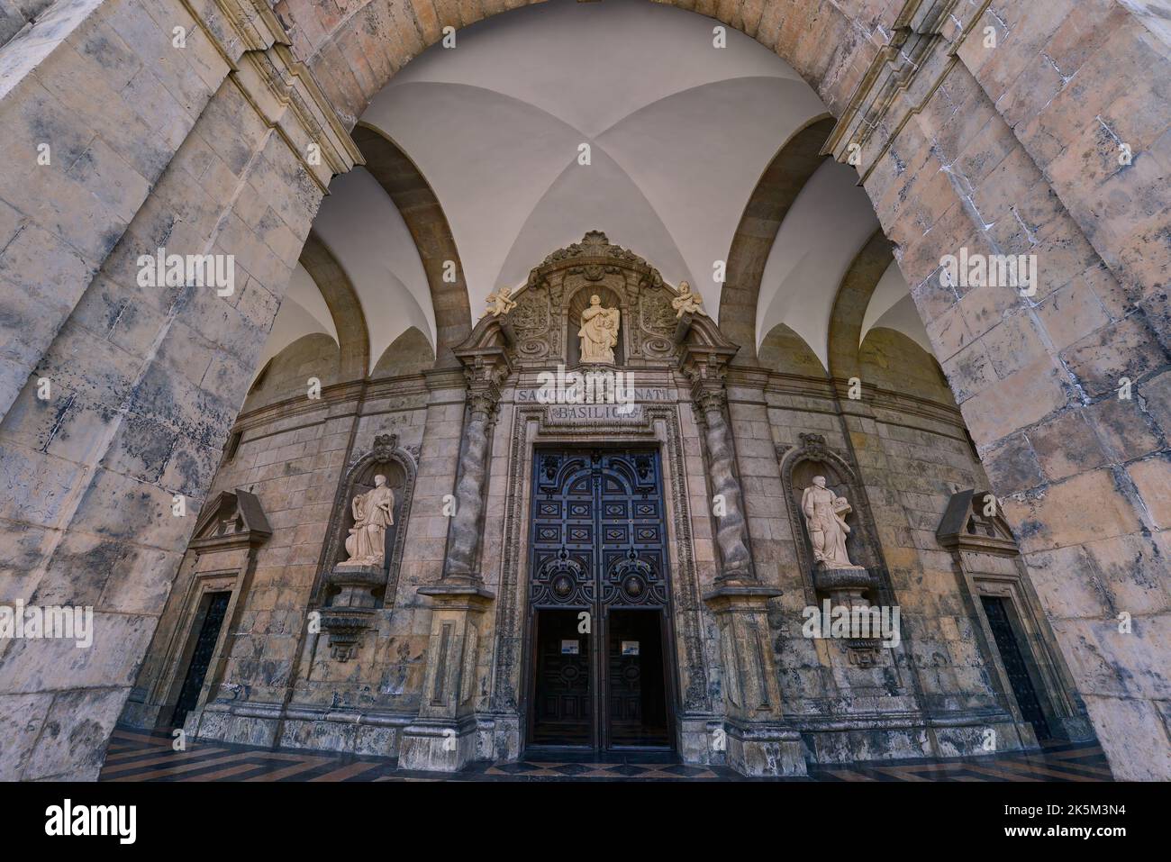 Santuario San Ignacio de Loyola, Camino Ignaciano, ignatianische Weg, Azpeitia, Gipuzkoa, Baskenland, Euskadi, Euskal Herria, Spanien, Europa. Stockfoto