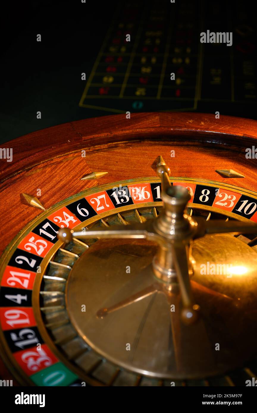 Casino-Spieltisch Stockfoto