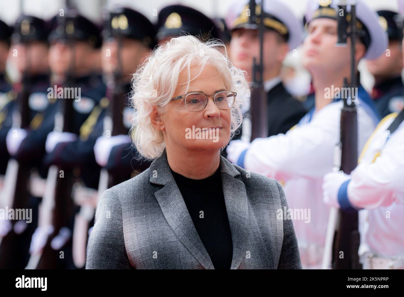 2022-10-08. Besuch in Litauen. Bundesverteidigungsministerin Christine Lambrecht (SPD). Stockfoto