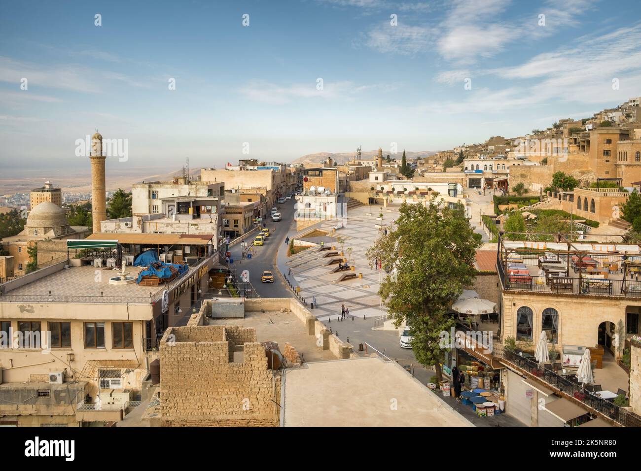 Stadtbild der Stadt Mardin in Ostanatolien, Türkei. Stockfoto