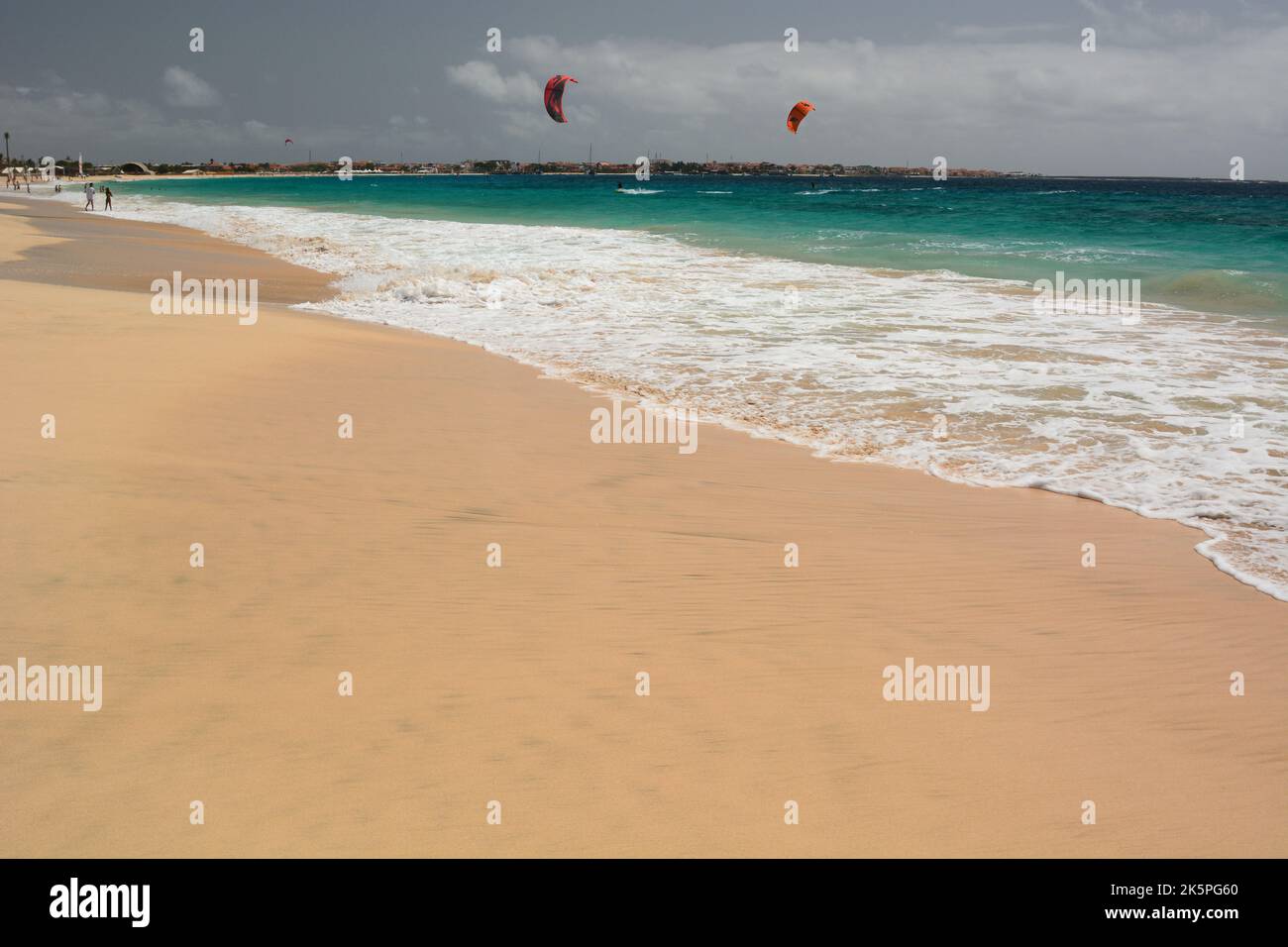 Der Strand. Santa Maria. Sal. Kap Verde Stockfoto