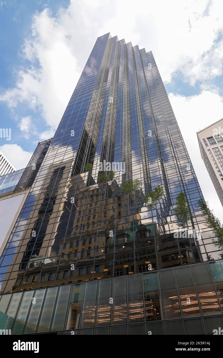 Trump Tower an der 5. Avenue in Manhattan Stockfoto