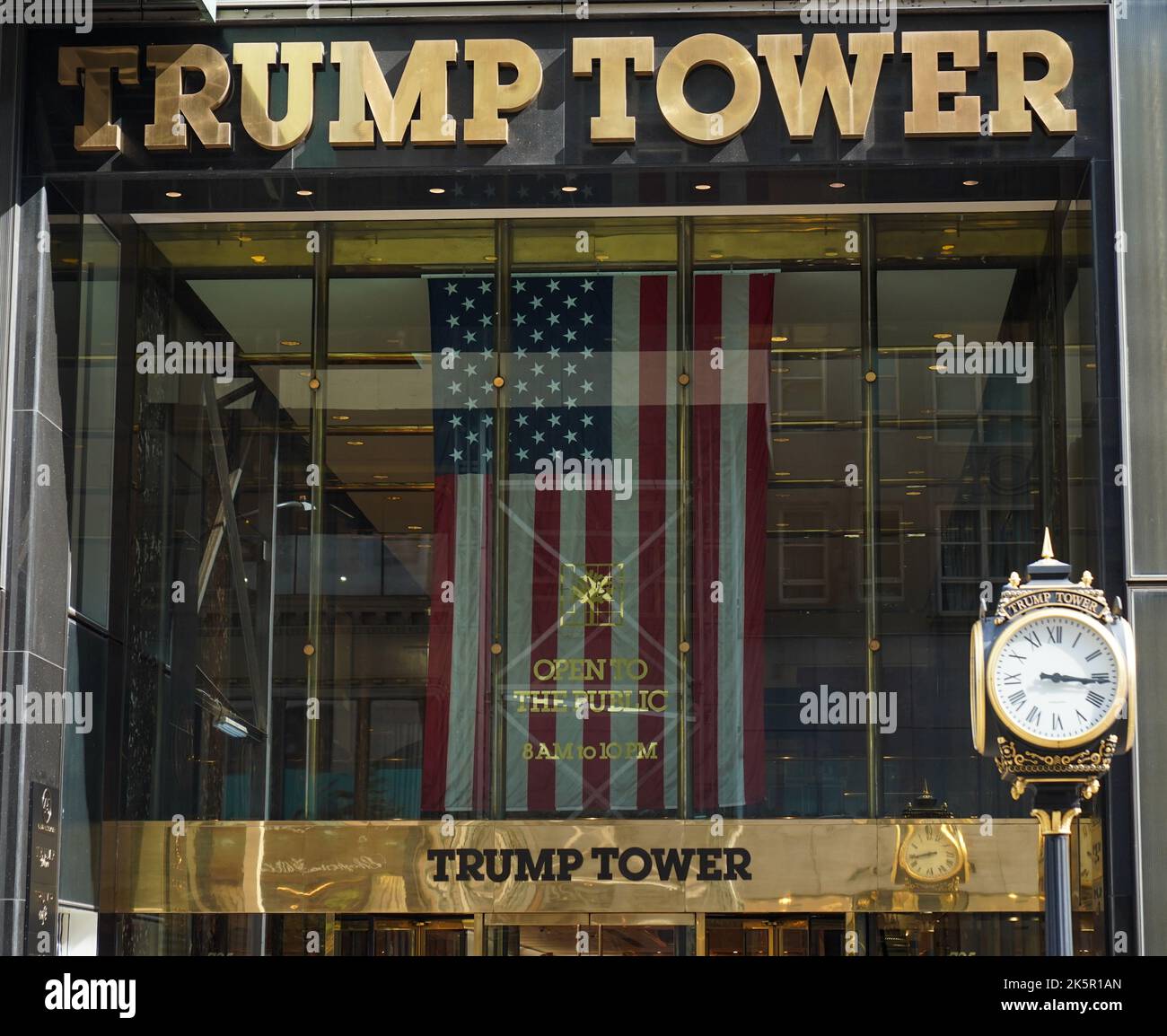 Trump Tower an der 5. Avenue in Manhattan Stockfoto