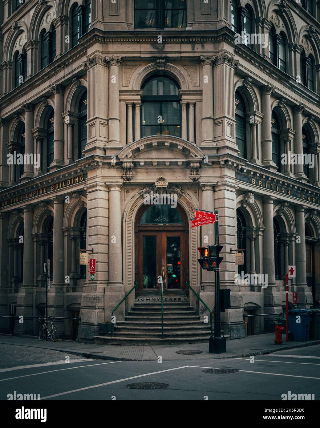 Architektur des British Empire Building, Ville-Marie, Québec, Kanada Stockfoto