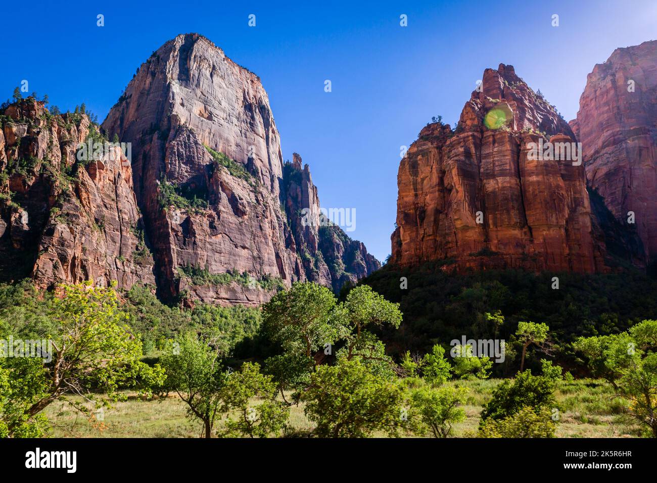 Zion National Park dramatische Landschaft, Utah, USA Stockfoto