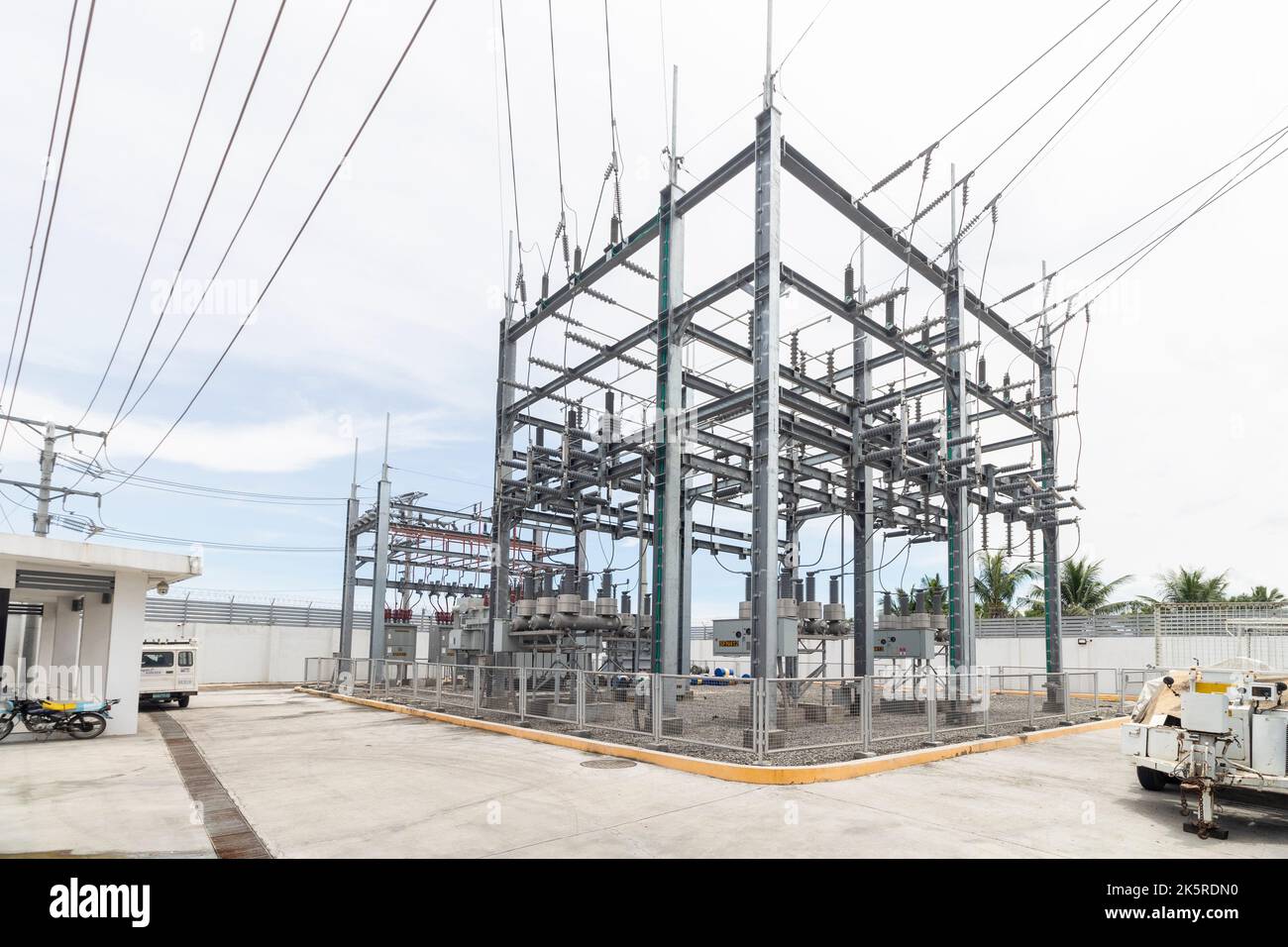 Ein Umspannwerk in Cebu City, Philippinen Stockfoto