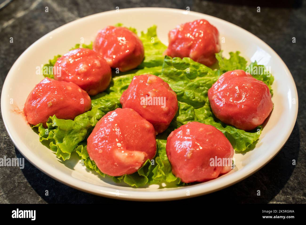 Köstliches Rindfleisch-Hotpot, traditionelles Essen Stockfoto