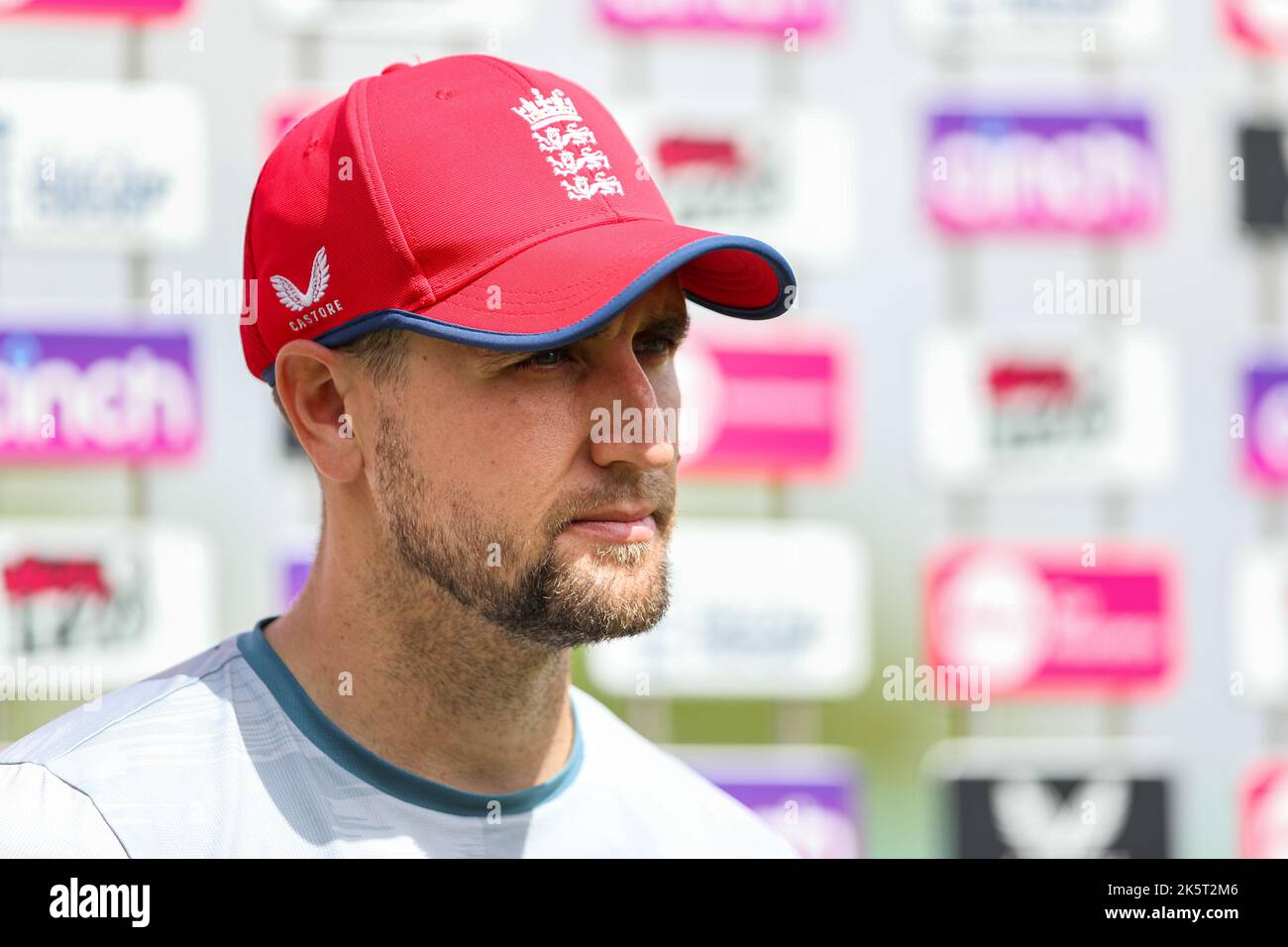 Aktenfoto vom 30-07-2022 von Liam Livingstone in England. Liam Livingstone zielt auf Englands letztes WM-Warm-up T20 gegen Pakistan, um von einer Knöchelverletzung zurückzukehren, die ihm seiner Meinung nach eine mentale Erfrischung ermöglicht hat. Ausgabedatum: Montag, 10. Oktober 2022. Stockfoto