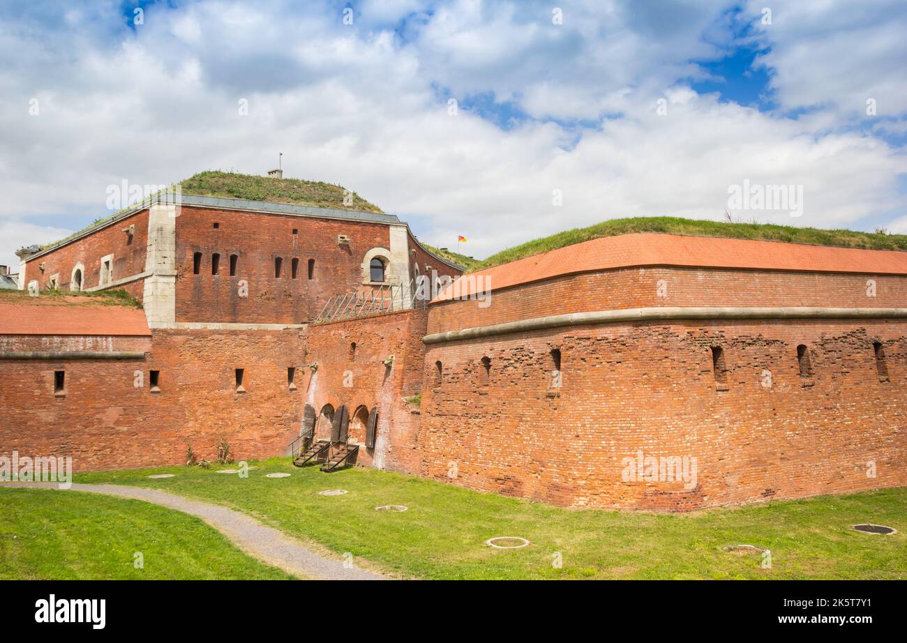 Umgebende Stadtmauer der historischen Stadt Zamosc, Polen Stockfoto