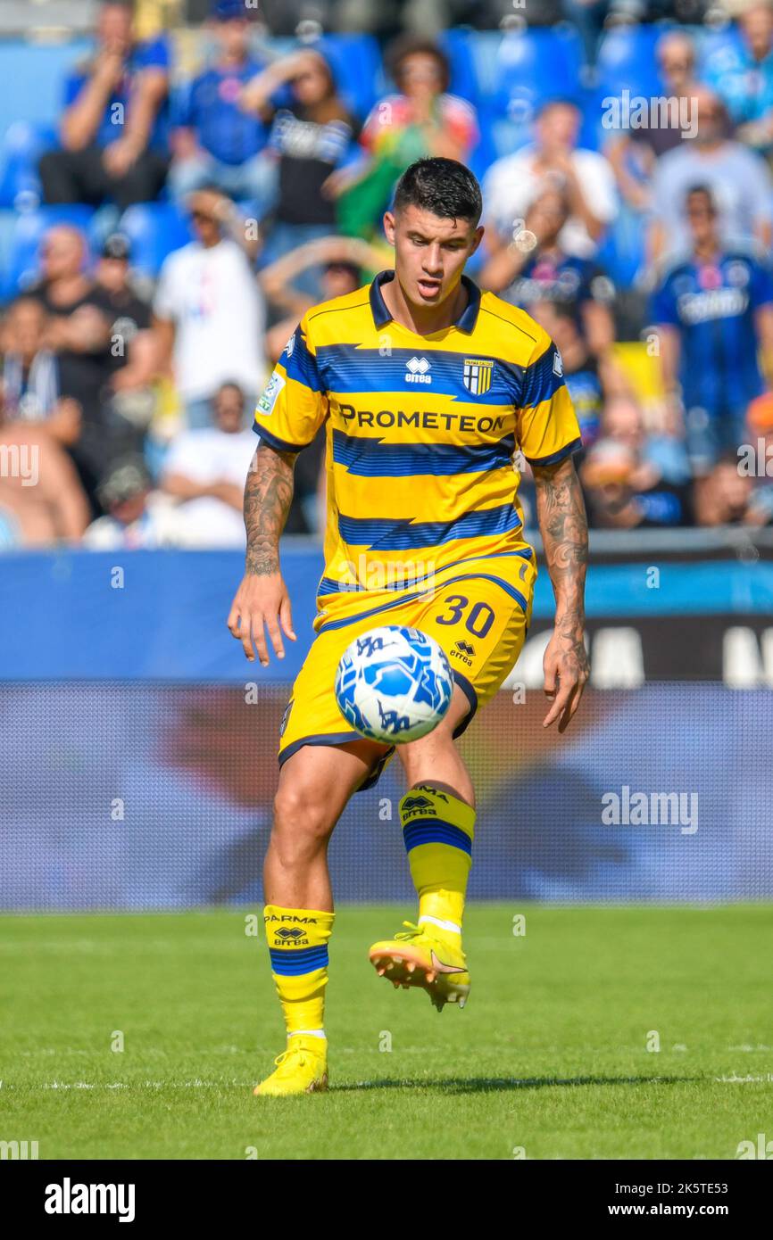 Arena Garibaldi, Pisa, Italien, 08. Oktober 2022, Parmas Lautaro Valenti während des AC Pisa gegen Parma Calcio - Italienisches Fußballspiel der Serie B Stockfoto