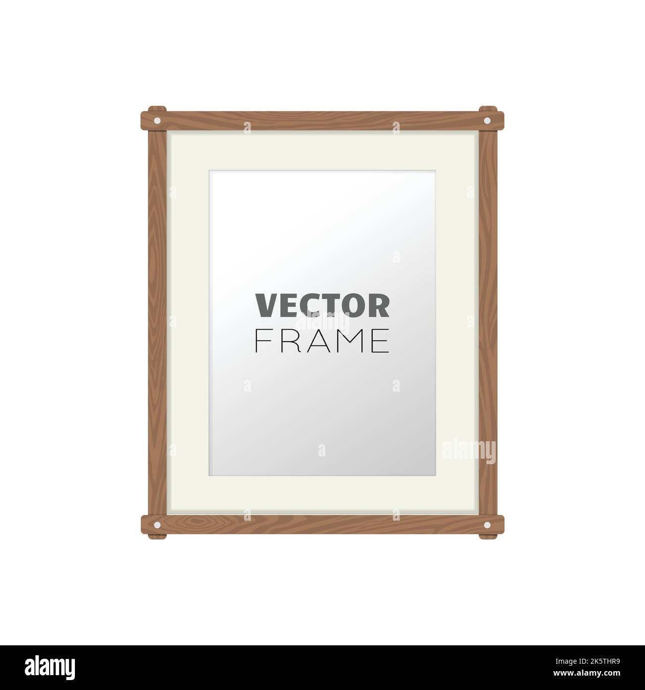 Phote Holzrahmen Stock Vektor