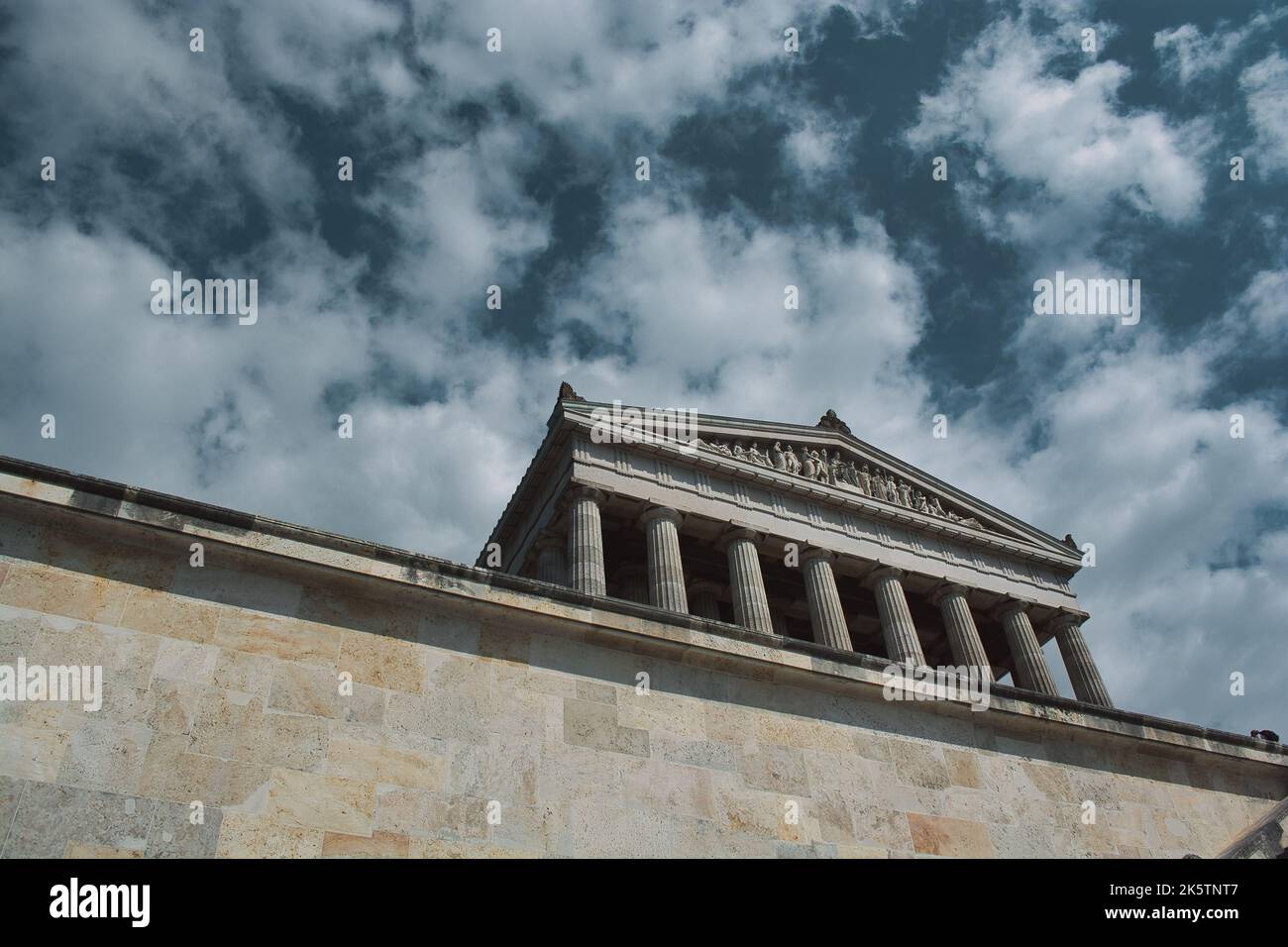 Gedenkstätte Walhalla in Donaustauf im bayerischen Regensburg Stockfoto