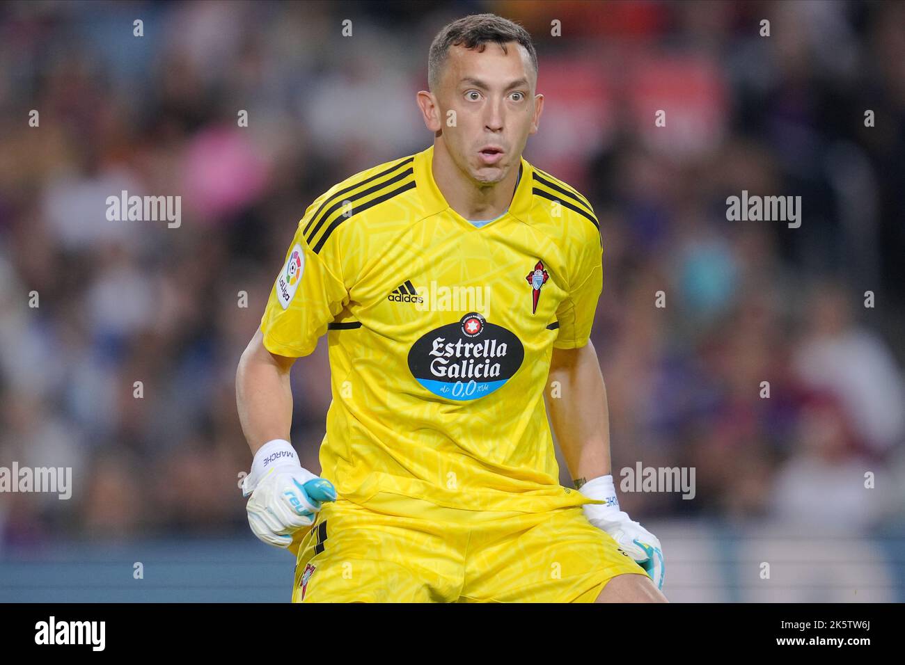 Agustin Marchesin von RC Celta während des La Liga-Spiels zwischen dem FC Barcelona und RC Celta spielte am 9. Oktober 2022 im Spotify Camp Nou Stadium in Barcelona, Spanien. (Foto von Colas Buera / pressinphoto / Sipa USA) Stockfoto