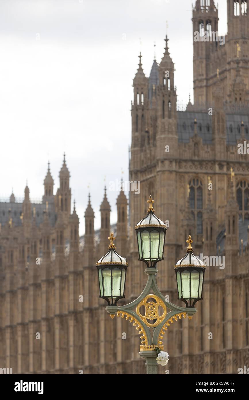 Houses of parliament von der Westminster Bridge, London, Großbritannien Stockfoto