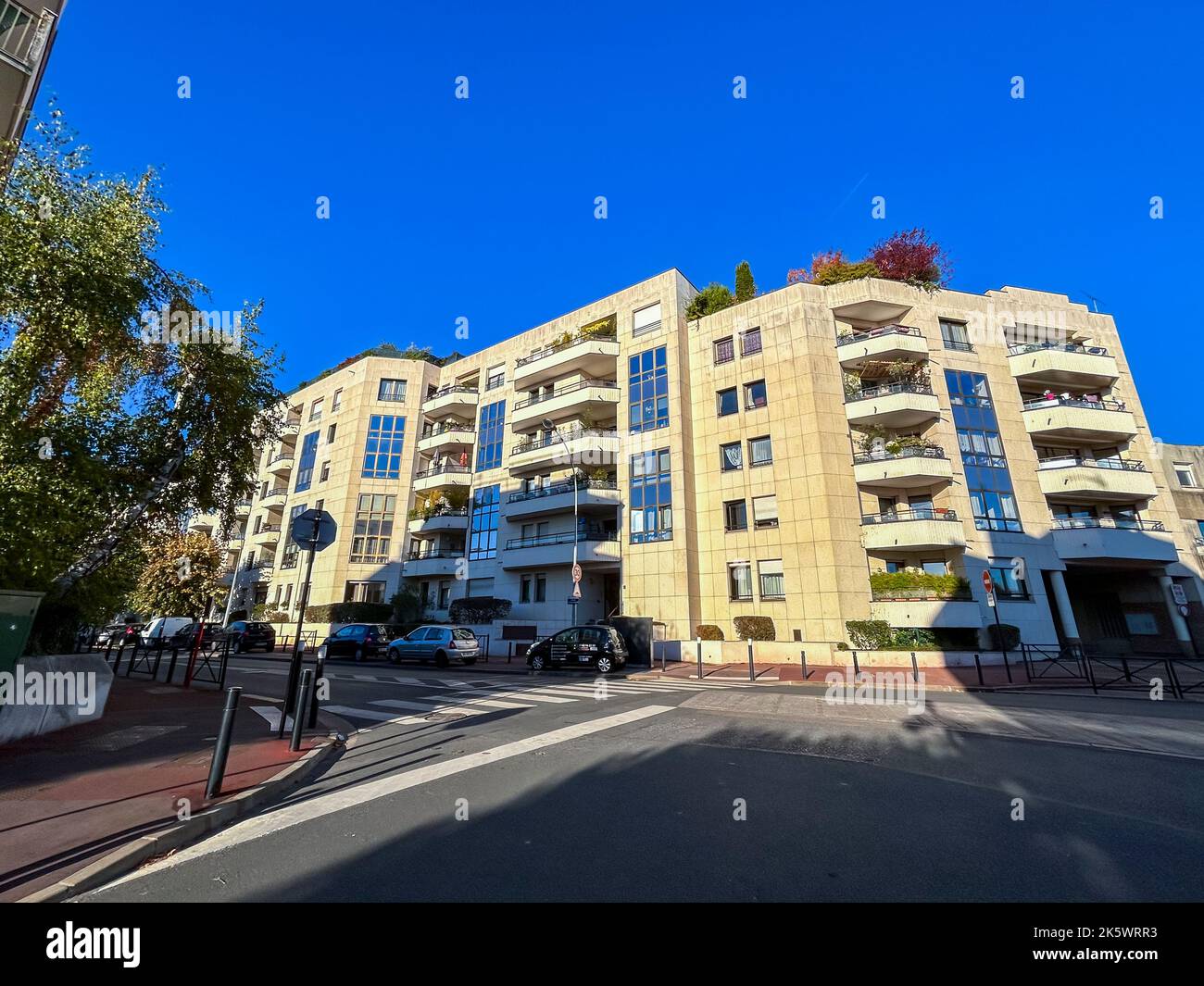 Joinville-le-Pont, Frankreich, Französische Immobilien Wohnhäuser in den Vororten von Paris Stockfoto