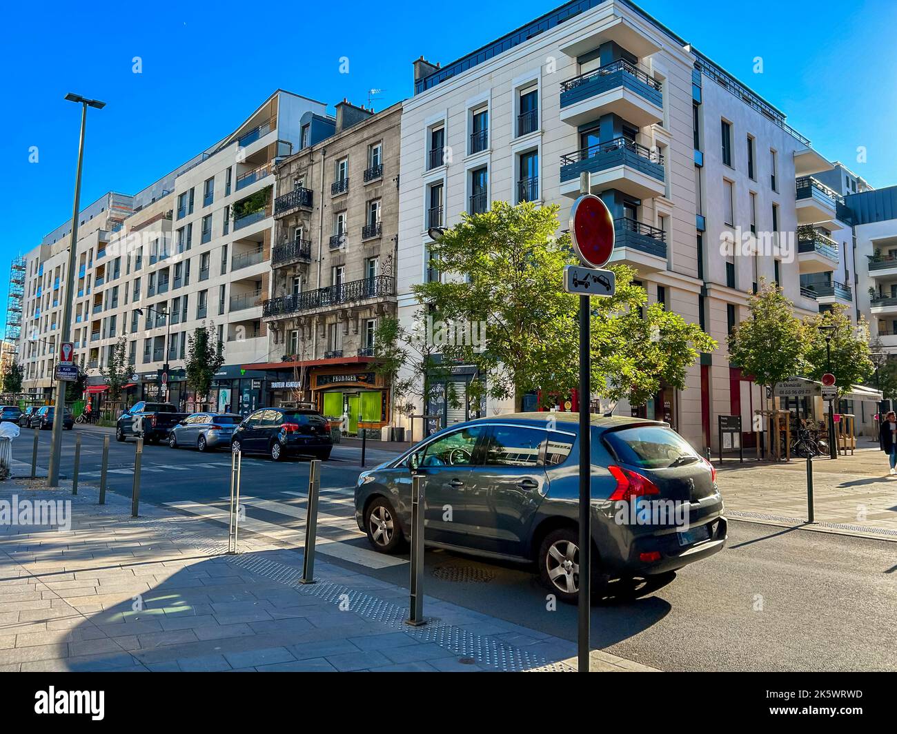 Joinville-le-Pont, Frankreich, Französische Immobilien Wohnhäuser in den Vororten von Paris Stockfoto