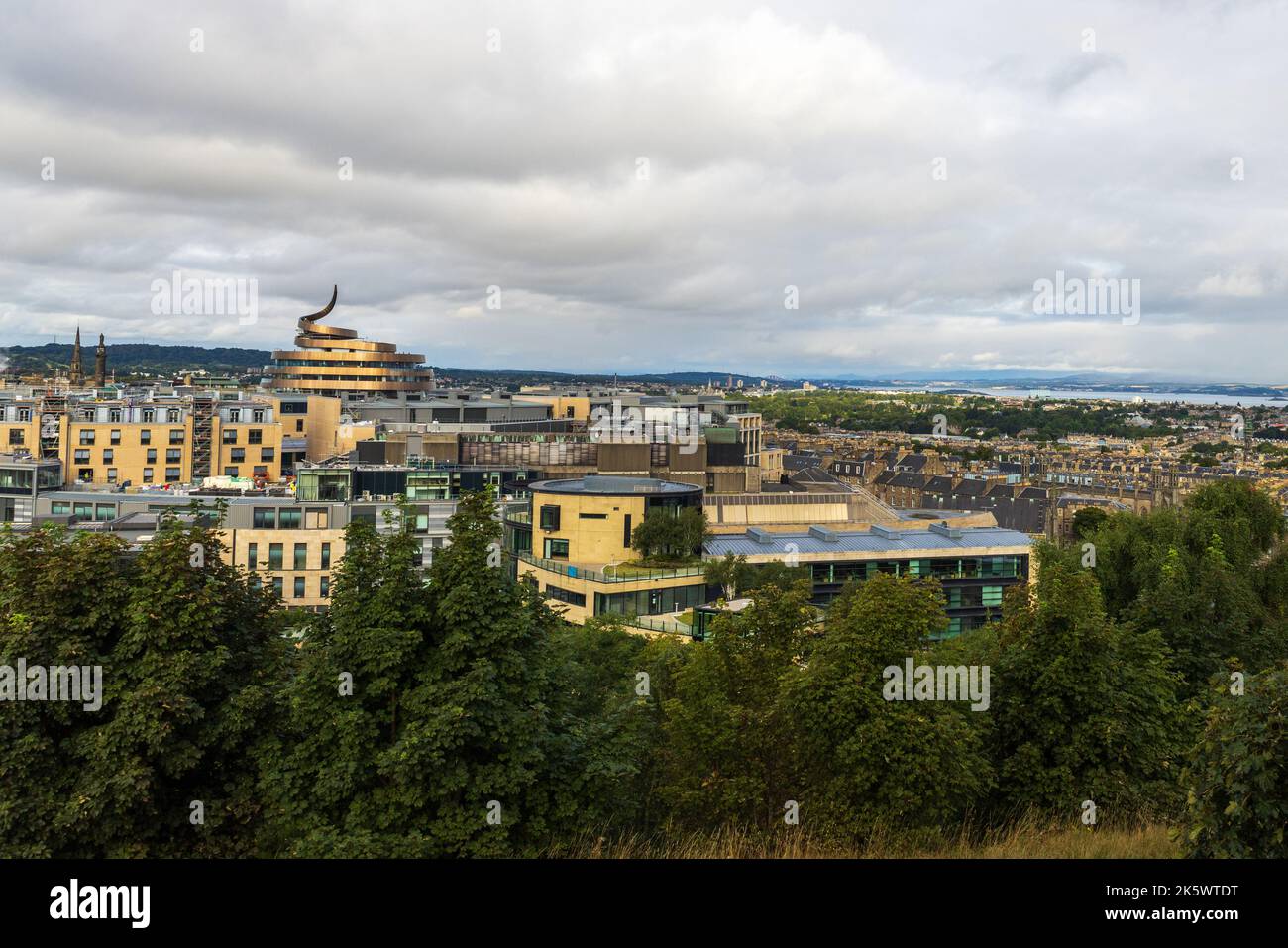 Blick auf Edinburgh vom calton Hill Stockfoto