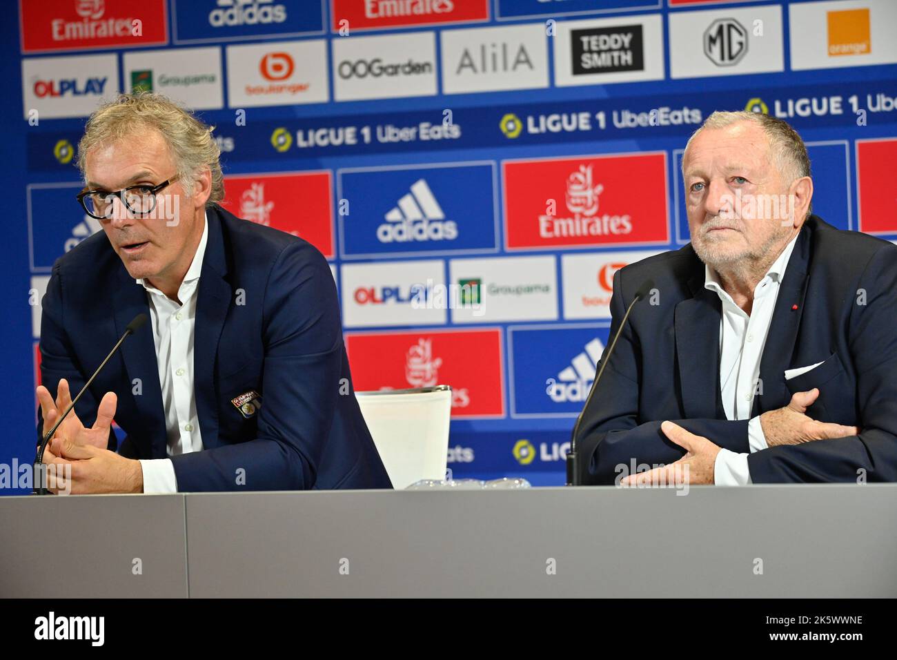 Lyon, Laurent Blanc neuer Trainer von OL Olympique Lyonnais, Lyon, 10. Oktober 2022 Stockfoto