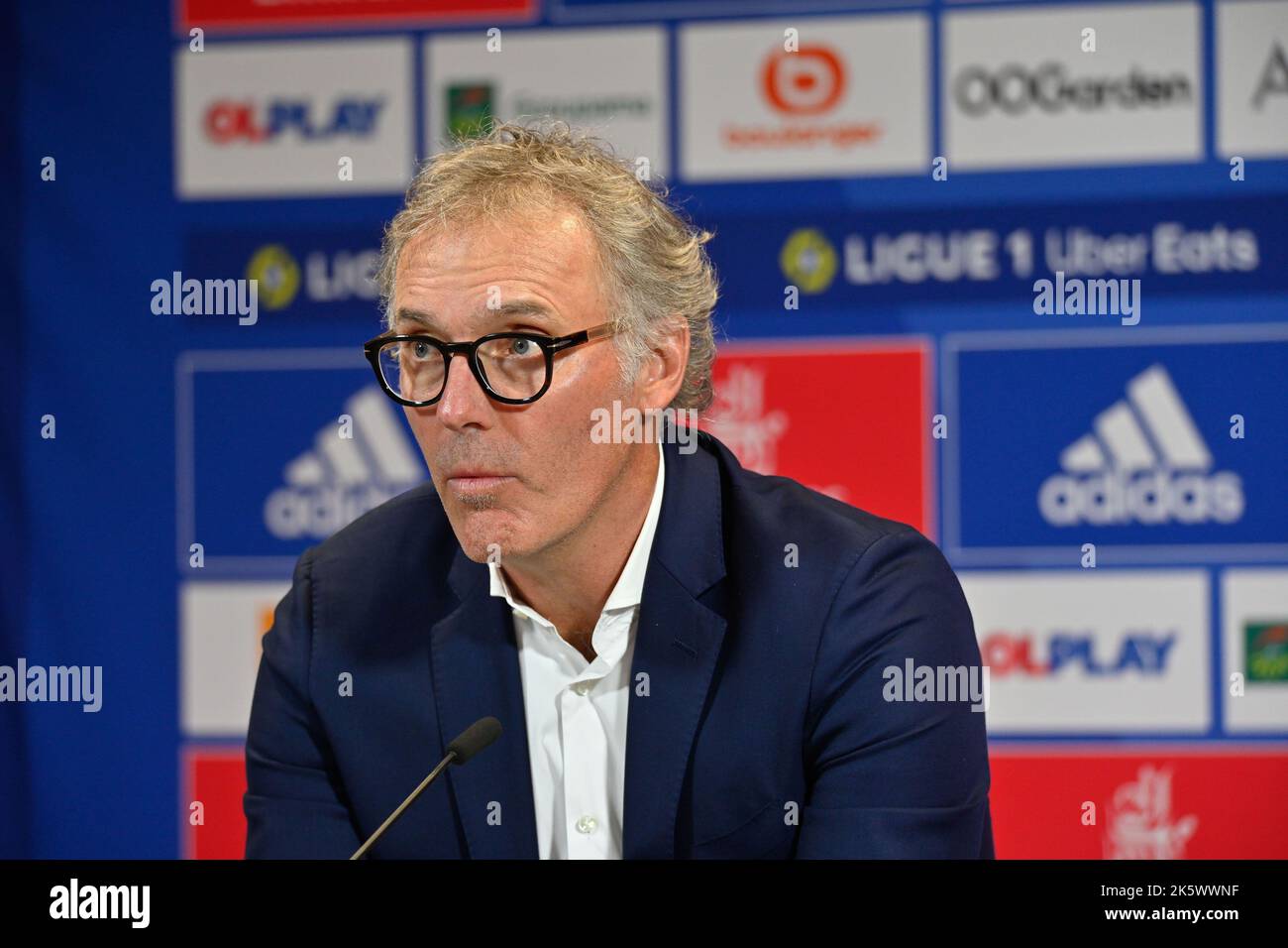 Lyon, Laurent Blanc neuer Trainer von OL Olympique Lyonnais, Lyon, 10. Oktober 2022 Stockfoto