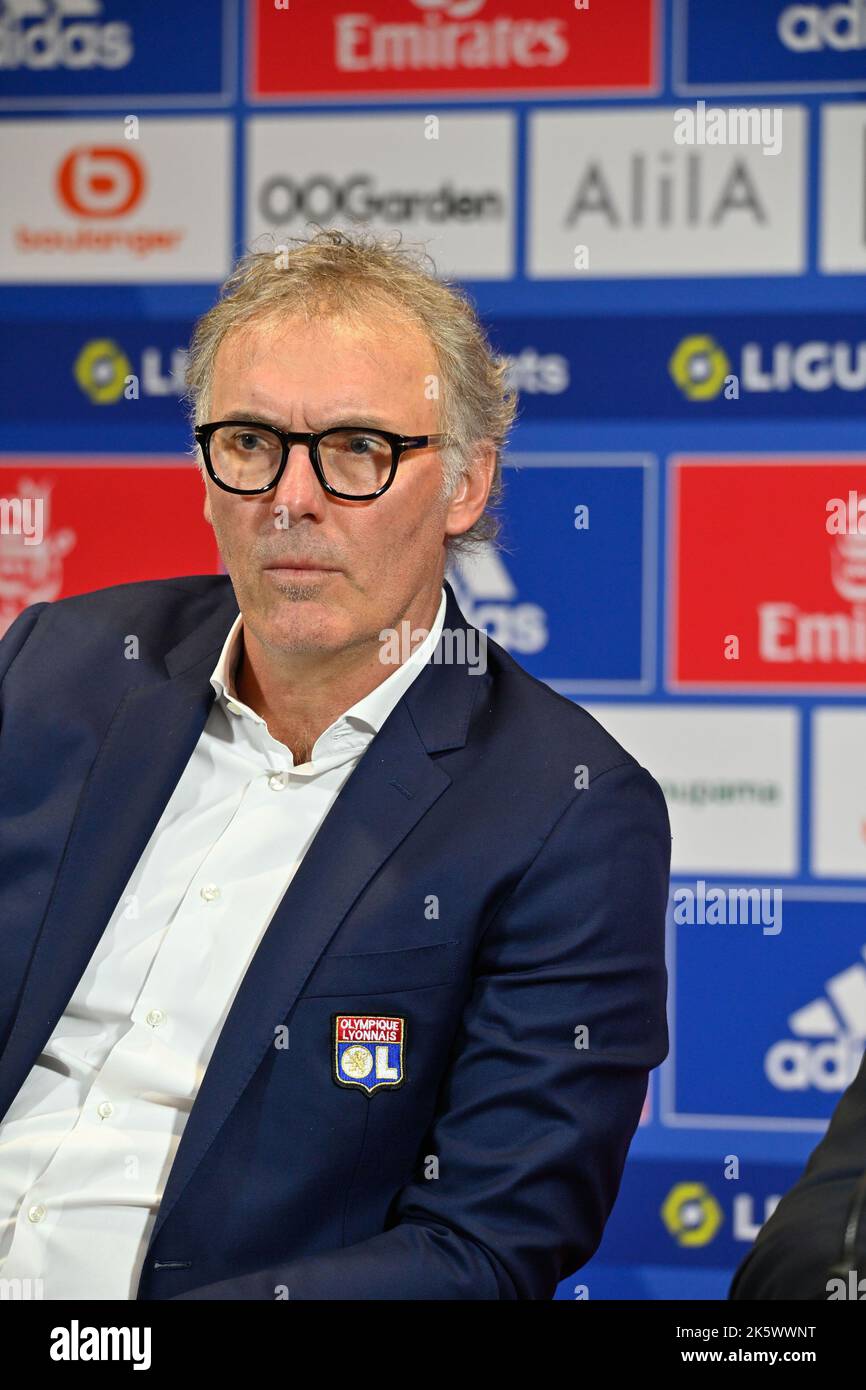 Lyon, Laurent Blanc neuer Trainer von OL Olympique Lyonnais, Lyon, 10. Oktober 2022 Stockfoto