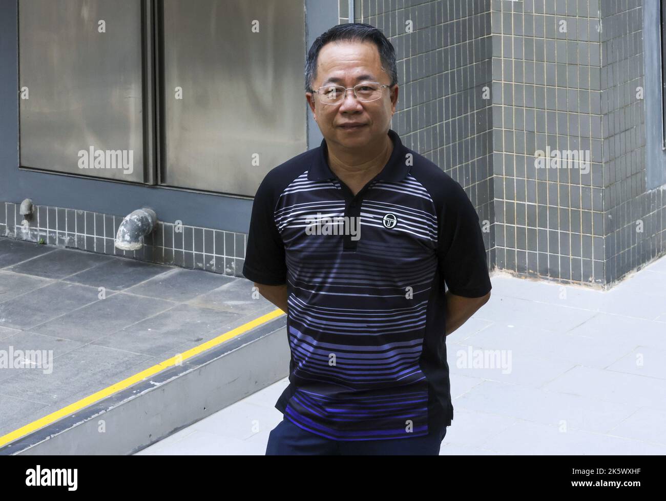 Chan Tsz-chung, Dozent am Department of Health and Life Sciences, am Hong Kong Institute of Vocational Education (IVE) in Chai Wan. 02AUG22 SCMP/Jonathan Wong Stockfoto