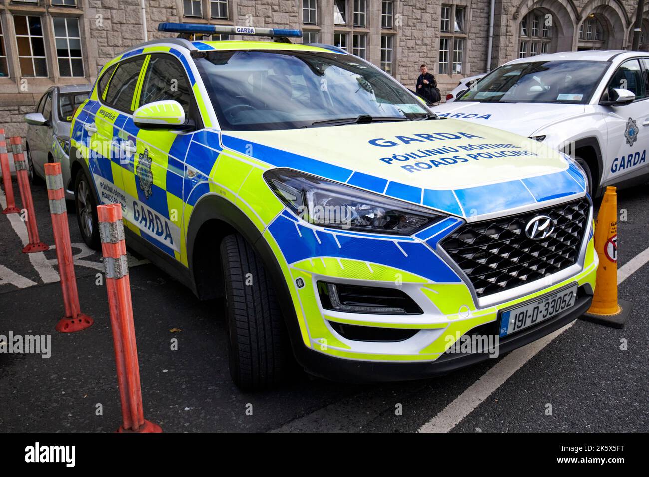 garda Straßen Polizei hyundai tucson Patrouille Fahrzeug pearse Straße garda Station dublin republik irland Stockfoto