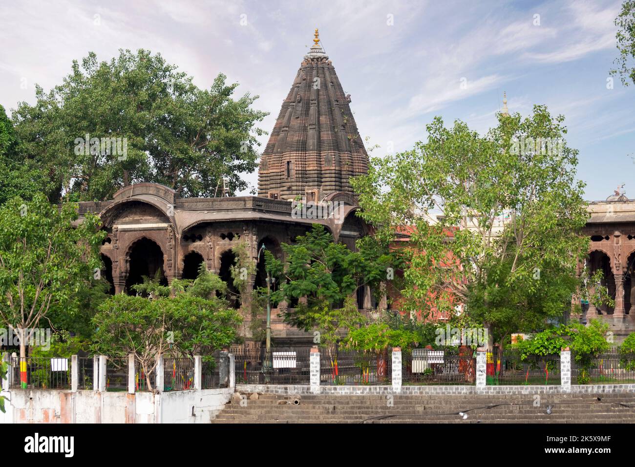 Krishnapura Chhatri, Indore, Madhya Pradesh. Indische Architektur. Alte Architektur des indischen Tempels. Stockfoto
