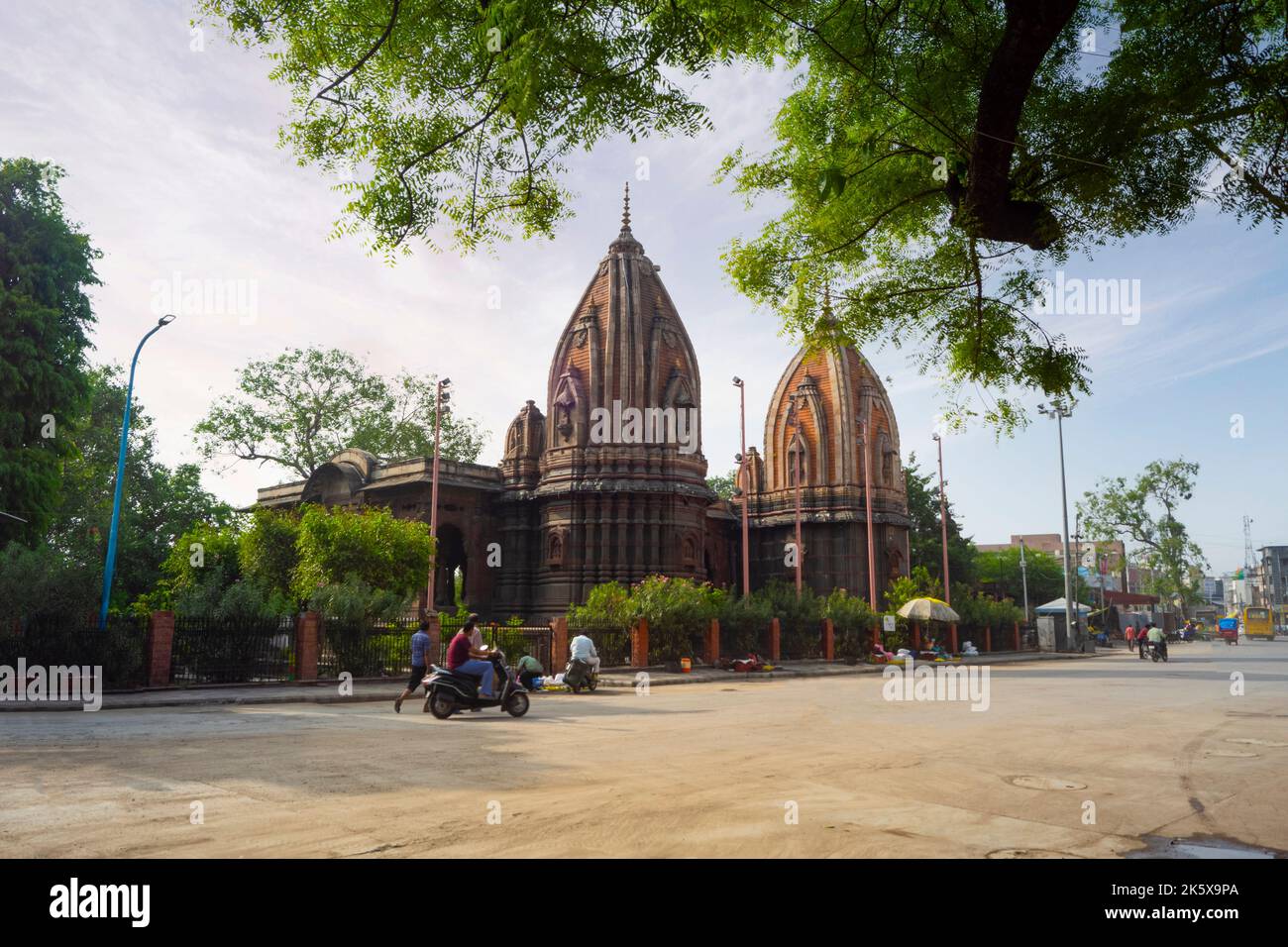 Krishnapura Chhatri, Indore, Madhya Pradesh. Indische Architektur. Alte Architektur des indischen Tempels. Stockfoto