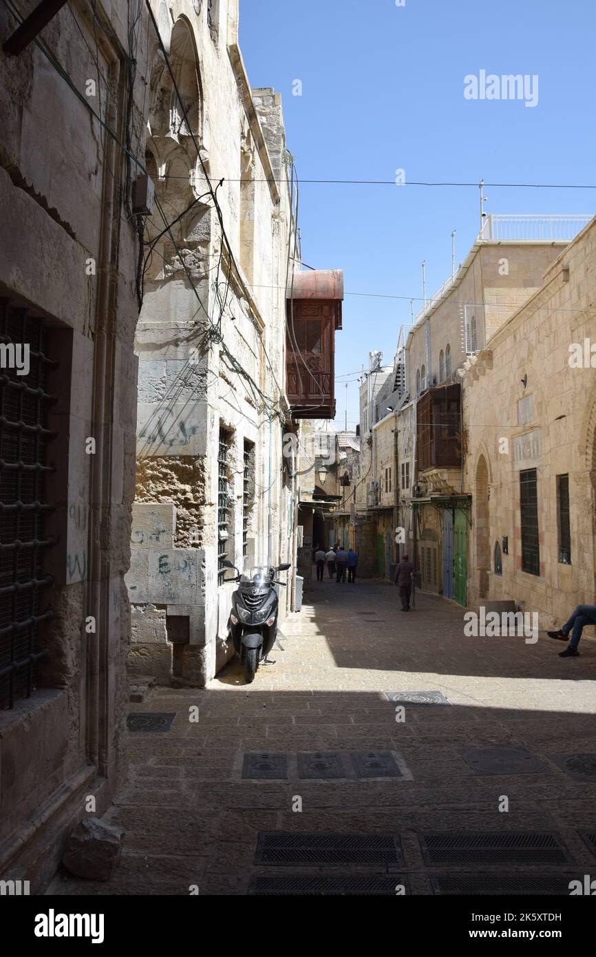 Straßen in der Altstadt von Jerusalem während Rosh Hashanah 2022 Stockfoto