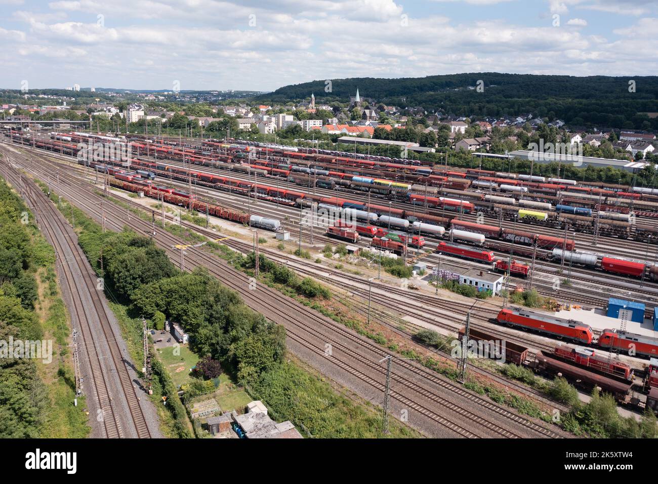 Güterbahnhof und Rangierbahnhof, Hagen Stockfoto