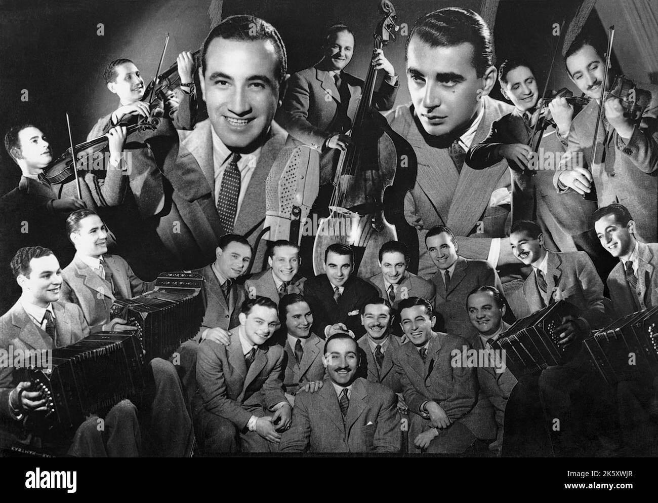 Annemarie Heinrich, deutsche argentinische Fotografin - Lucio Demare orquesta - 1942 Stockfoto