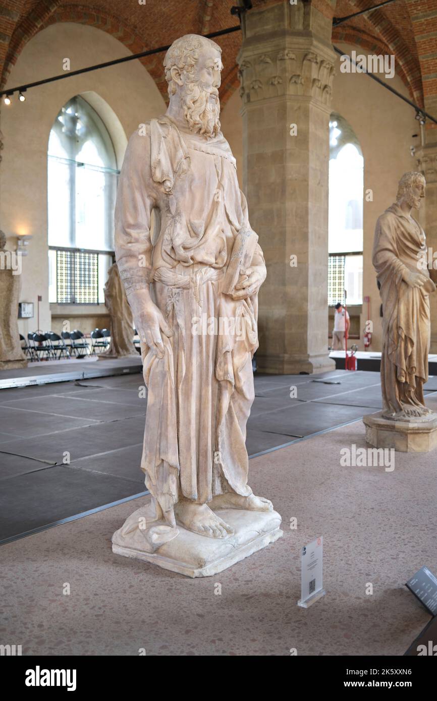 St. Mark oder San Marco von Donatello im Museum der Kirche von Orsanmichele Florenz Italien Stockfoto