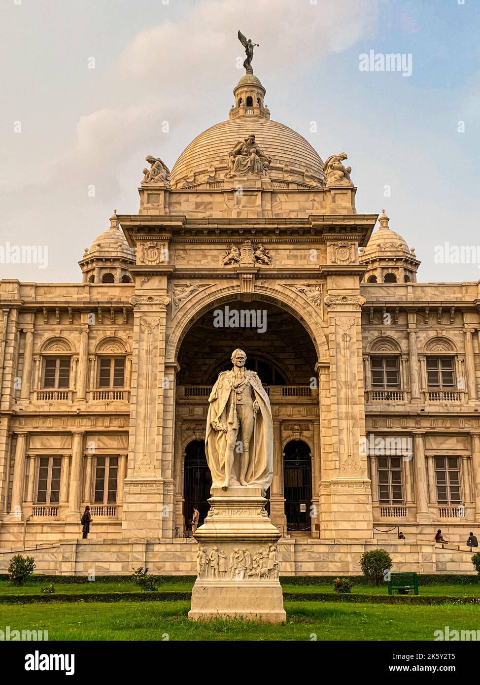 Das große Marmorgebäude Victoria Memorial, Kalkutta Stockfoto