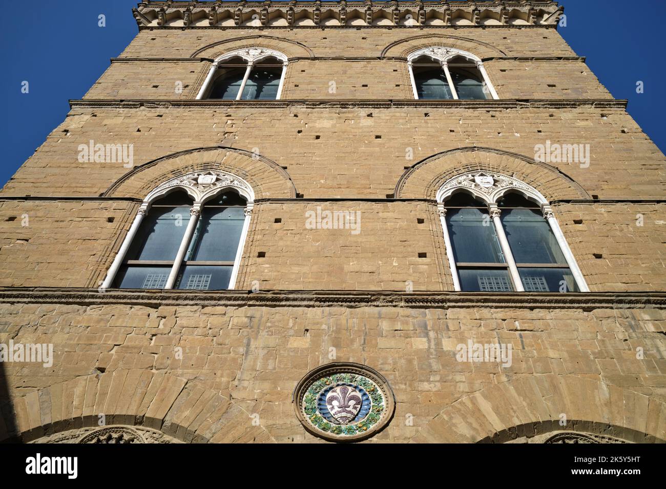 Außenfassade der Kirche Orsanmichele in Florenz Italien Stockfoto
