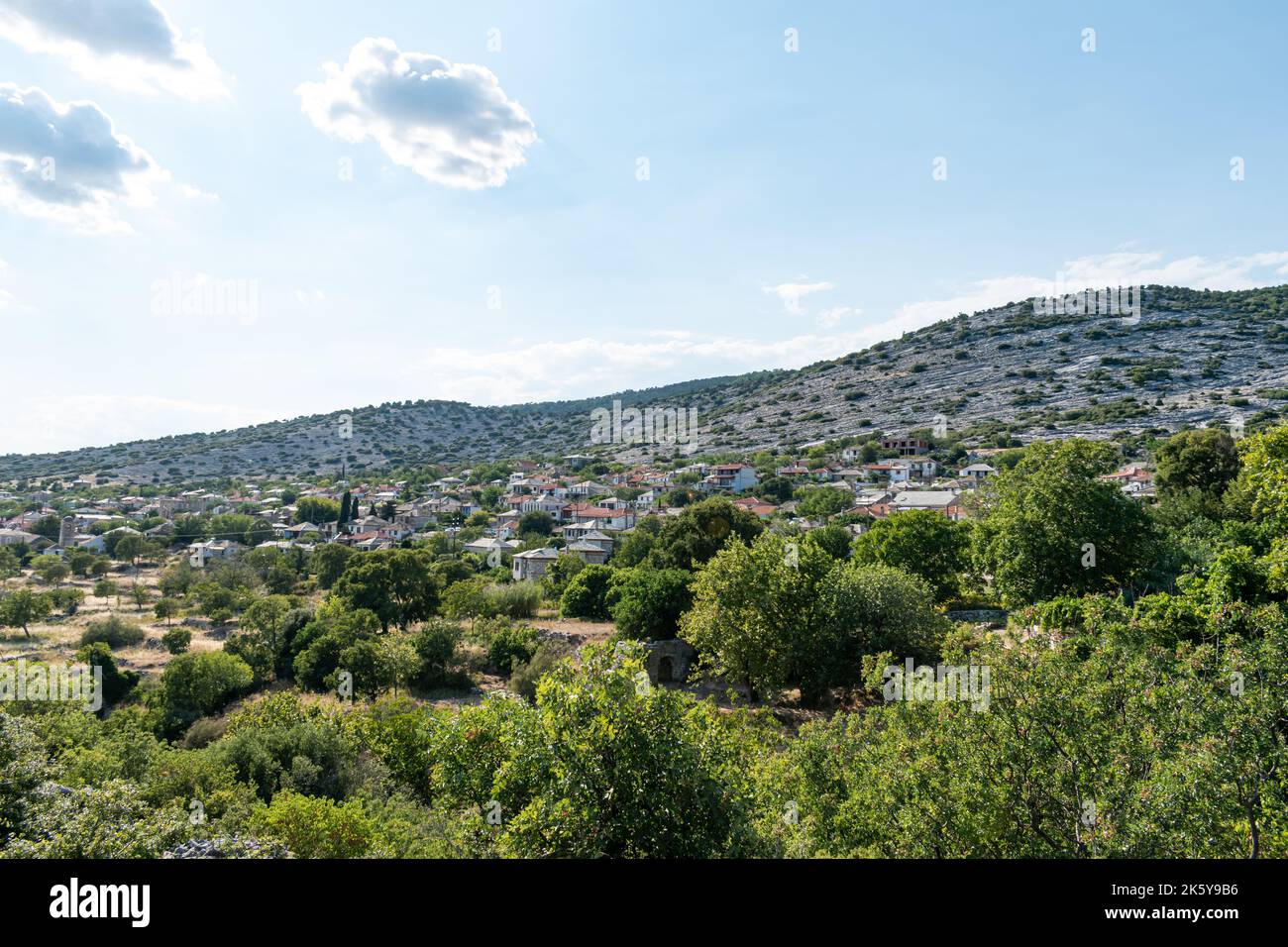 Theologos Dorf in Thassos, Griechenland Stockfoto