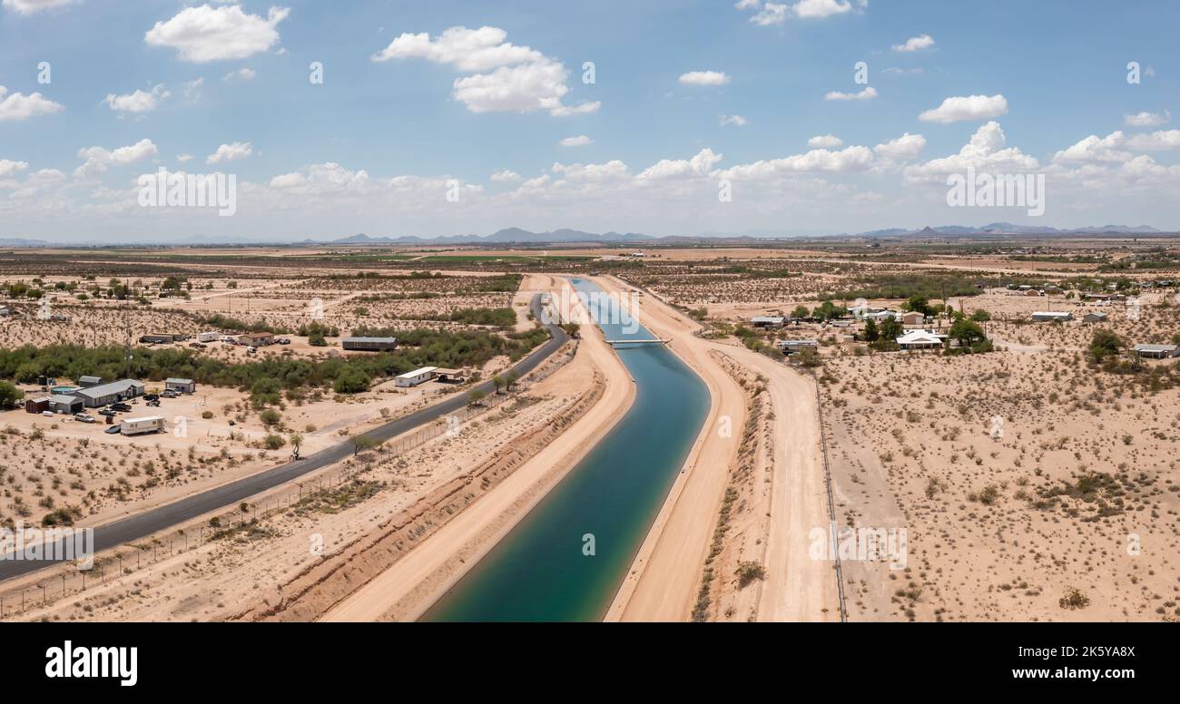 Central Arizona Projekt im Süden Arizonas. Stockfoto