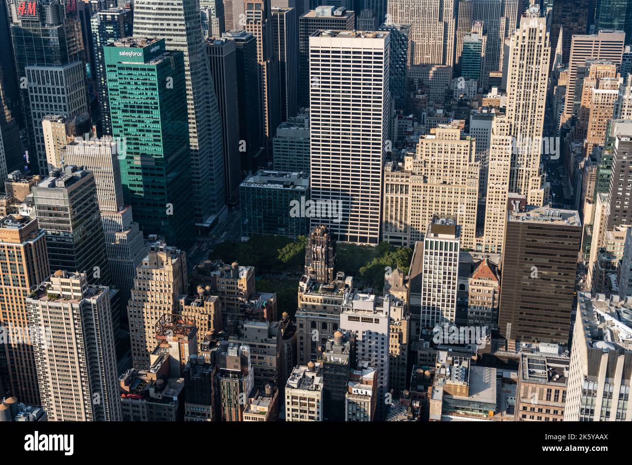 New York City, Usa - 18. September 2022. Luftaufnahme der New York Streets Stockfoto