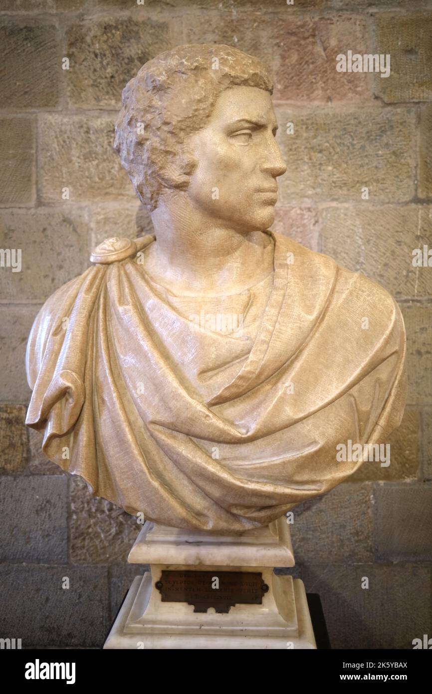 Cosimo I Marmorbüste Skulptur von Baccio Bandinelli im Bargello Museum Florenz italien Stockfoto